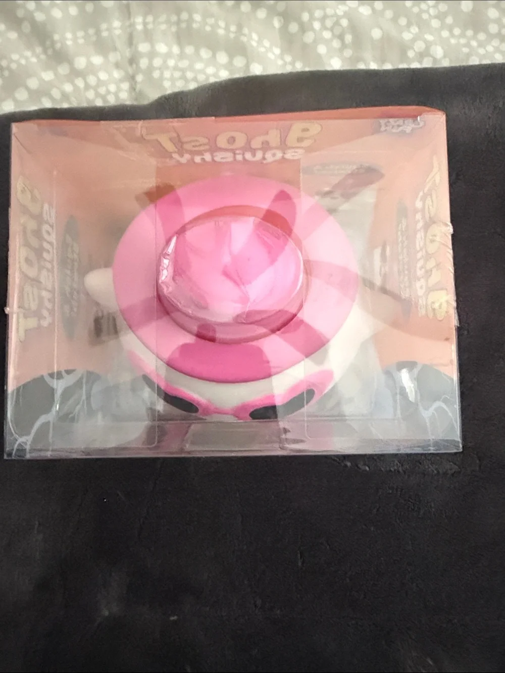 Ghost Squishy Toy - Pink & White NWT unopened authentic